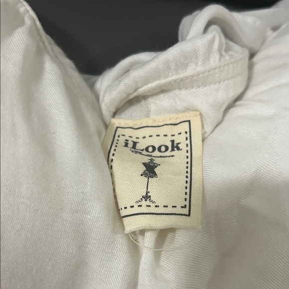 White Layered Strapless Dress - Picture 3 of 6